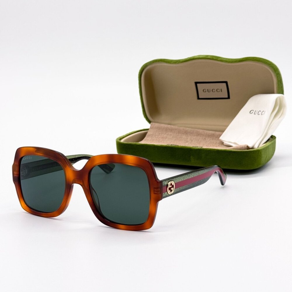 NEW GUCCI SUNGLASSES GG0036SN 003 HAVANA WOMEN EYEWEAR GUCCI